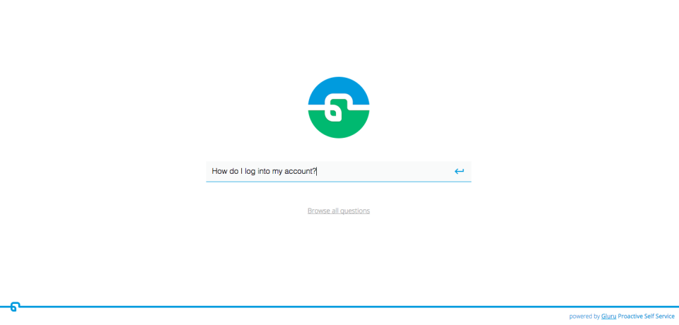 screenshot of Gluru AI